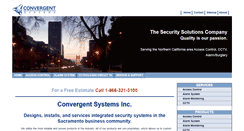 Desktop Screenshot of convergentsystemsinc.com